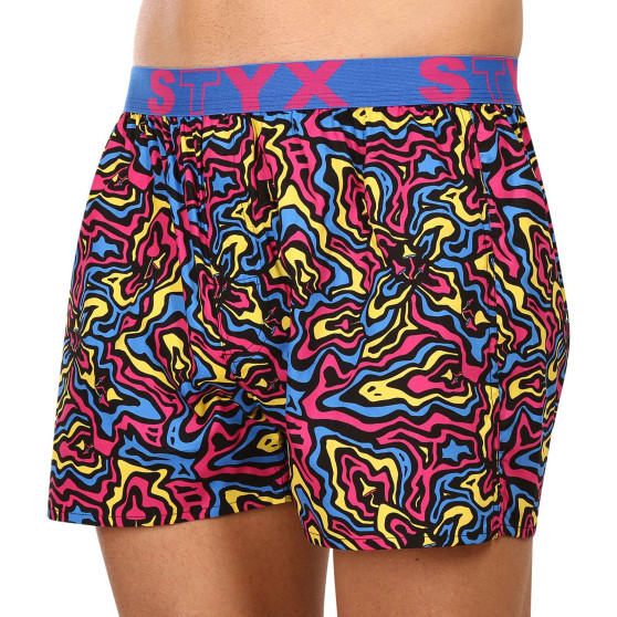 3PACK Boxershorts för herrar Styx art sports gummi flerfärgad (3B13001)