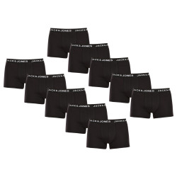 10PACK Boxershorts för herrar Jack and Jones svart (12189937)