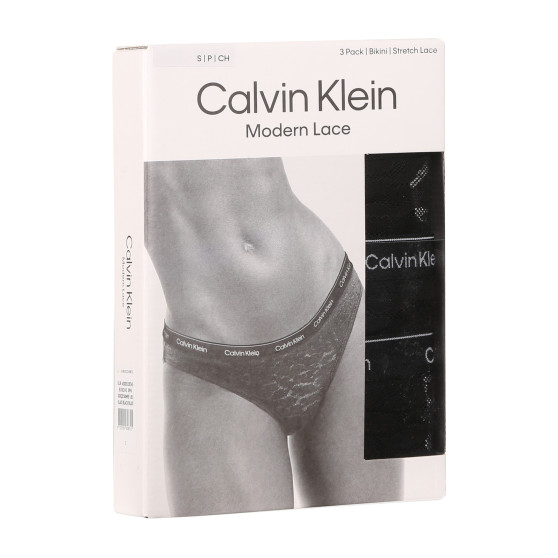 3PACK damtrosor Calvin Klein svart (QD5069E-UB1)