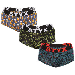 3PACK damtrosor Styx art med ben multicolour (3IN12672)