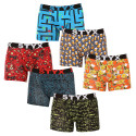 6PACK boxershorts för män Styx lång konst sport elastisk flerfärgad (6U12697124/2)