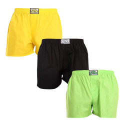 3PACK Boxershorts för herrar Styx klassisk elastisk flerfärgad (3A09089)