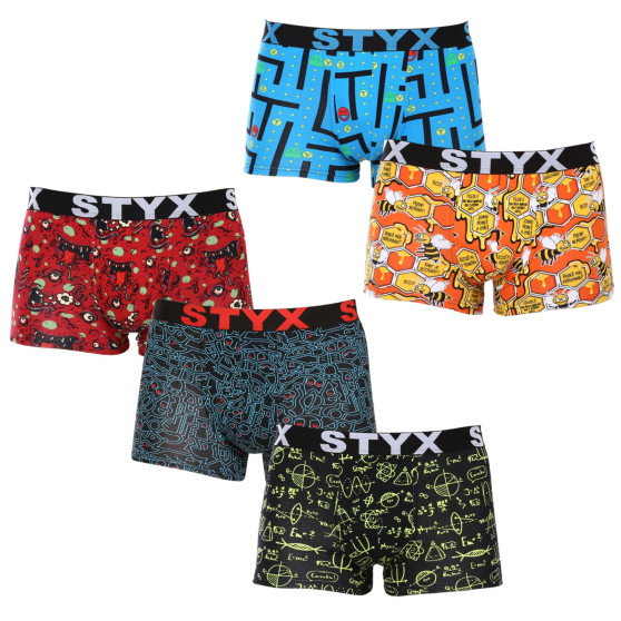 5PACK Boxershorts för herrar Styx art sports gummi multicolour (5G1269124)