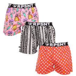 3PACK shorts för män Represent exklusiv Mike (R3M-BOX-07343943)