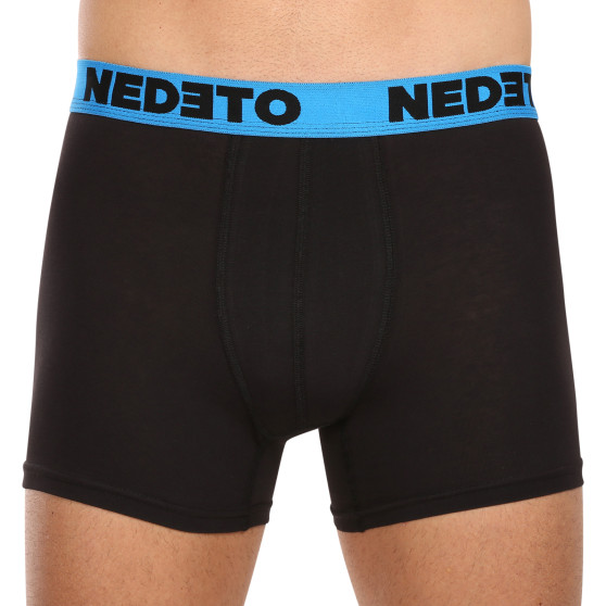 3PACK Boxershorts för herrar Nedeto svart (3NB002)