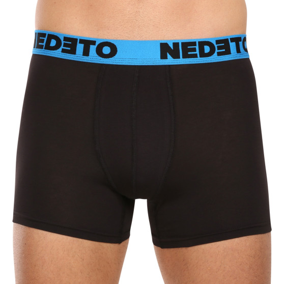 5PACK Boxershorts för herrar Nedeto svart (5NB002b)