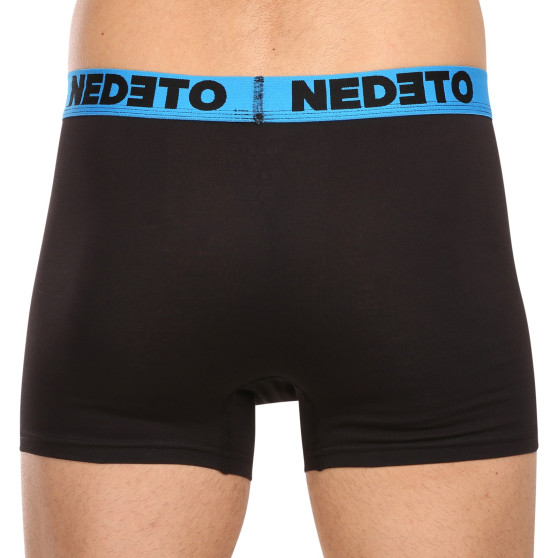 5PACK Boxershorts för herrar Nedeto svart (5NB002b)