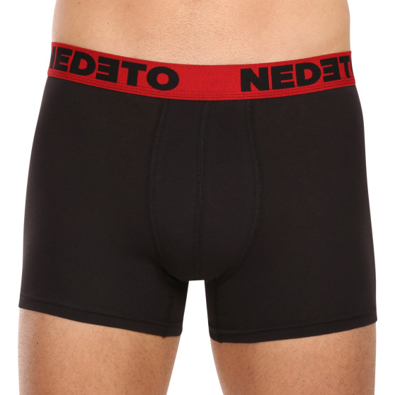 5PACK Boxershorts för herrar Nedeto svart (5NB002b)