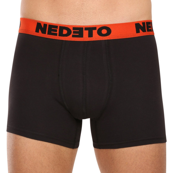 5PACK Boxershorts för herrar Nedeto svart (5NB002b)