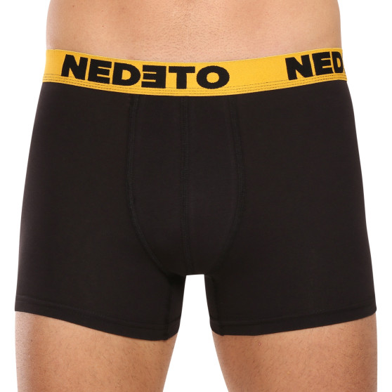 5PACK Boxershorts för herrar Nedeto svart (5NB002b)