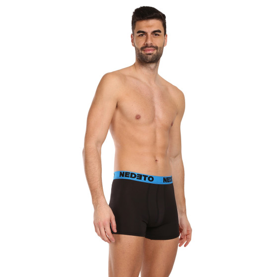 5PACK Boxershorts för herrar Nedeto svart (5NB002b)