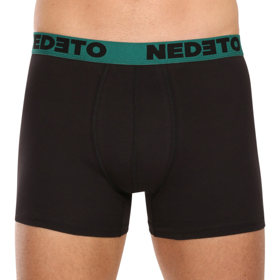 7PACK Boxershorts för herrar Nedeto svart (7NB002b)