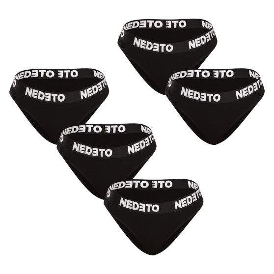 5PACK damtrosor Nedeto svart (5NKB001)