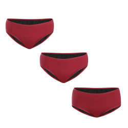 3PACK Menstruationstrosor Meracus Burgundy för riklig menstruation (MEMS107)