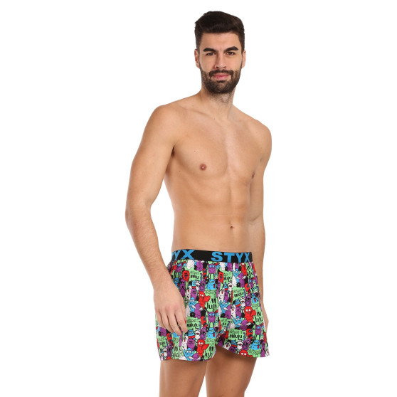 3PACK Boxershorts för herrar Styx art sports gummi flerfärgad (3B15245)