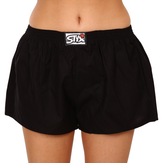 3PACK damshorts Styx classic elastic svart (3K0960)