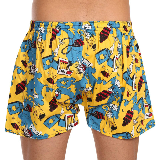 3PACK Boxershorts för herrar Styx art klassiskt gummi överdimensionerat flerfärgad (3E16390)