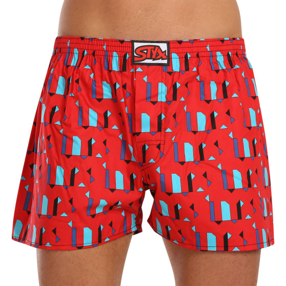 3PACK Boxershorts för herrar Styx art klassiskt gummi överdimensionerat flerfärgad (3E16390)