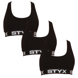 3PACK dam-bh Styx sport svart (3IP0960)