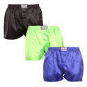 3PACK Boxershorts för herrar Styx classic rubber satin flerfärgad (3C06609)