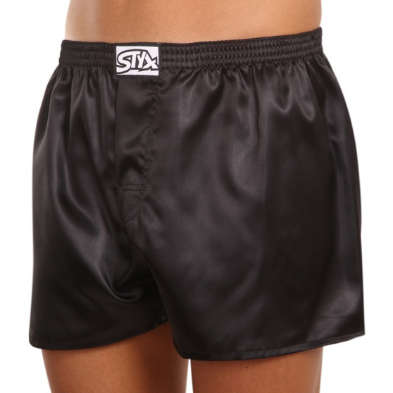 3PACK Boxershorts för herrar Styx classic rubber satin flerfärgad (3C06609)