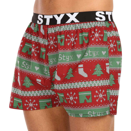 3PACK Boxershorts för herrar Styx art sports gummi flerfärgad (3B16826)