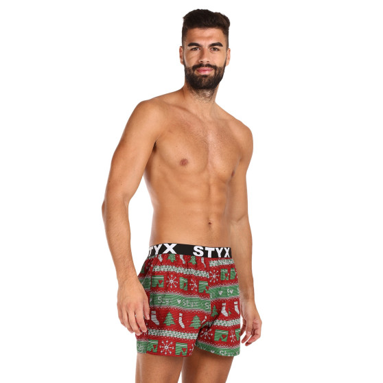 3PACK Boxershorts för herrar Styx art sports gummi flerfärgad (3B16826)