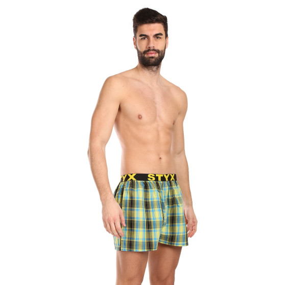 Boxershorts för herrar Styx sport elastisk flerfärgad (B1021)