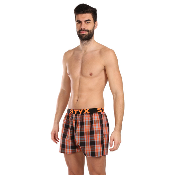 Boxershorts för herrar Styx sport elastisk flerfärgad (B1026)