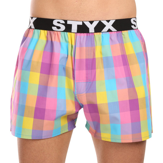 Boxershorts för herrar Styx sport elastisk flerfärgad (B1028)