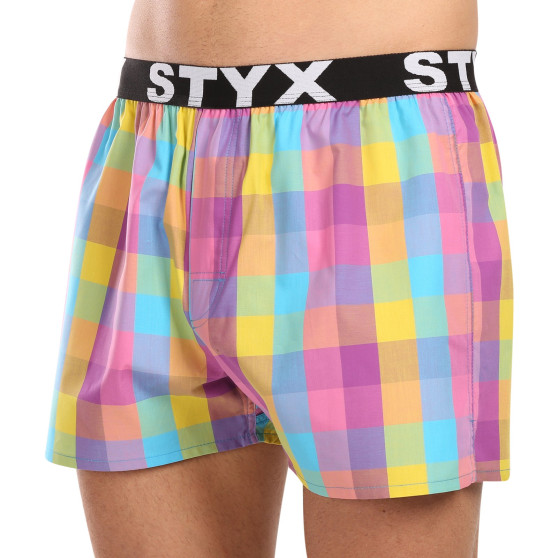 Boxershorts för herrar Styx sport elastisk flerfärgad (B1028)