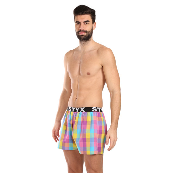 Boxershorts för herrar Styx sport elastisk flerfärgad (B1028)