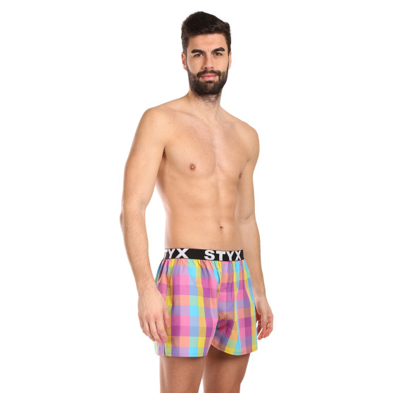 Boxershorts för herrar Styx sport elastisk flerfärgad (B1028)