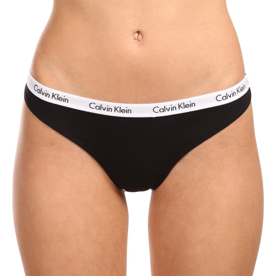 3PACK Stringtrosor för kvinnor Calvin Klein multicolour (QD3587E-WZB)