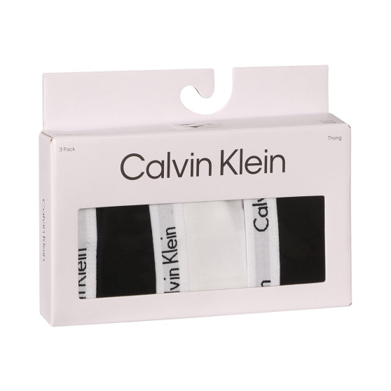 3PACK Stringtrosor för kvinnor Calvin Klein multicolour (QD3587E-WZB)