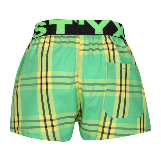 Barnshorts Styx sport elastisk flerfärgad (BJ1011)