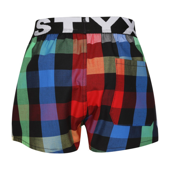 Barnshorts Styx sport elastisk flerfärgad (BJ1012)