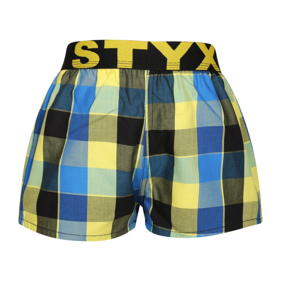 Barnshorts Styx sport elastisk flerfärgad (BJ1015)