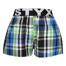 Barnshorts Styx sport elastisk flerfärgad (BJ1017)