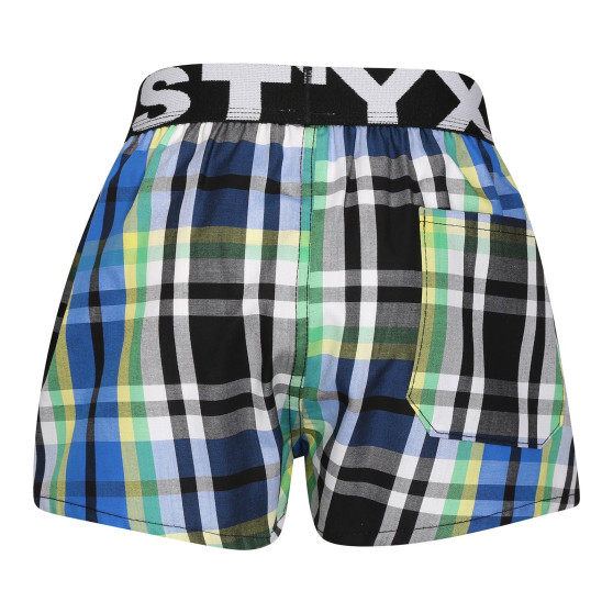 Barnshorts Styx sport elastisk flerfärgad (BJ1017)