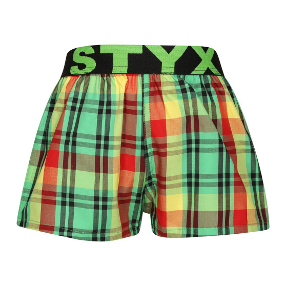 Barnshorts Styx sport elastisk flerfärgad (BJ1018)