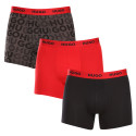 3PACK Boxershorts för herrar HUGO multicolour (50510192 025)