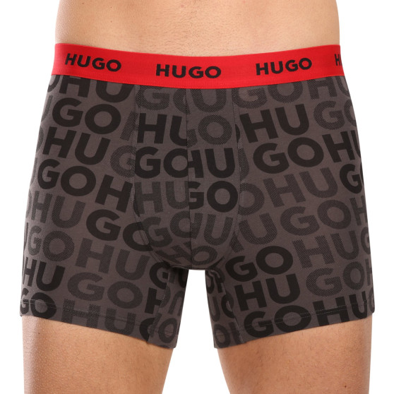 3PACK Boxershorts för herrar HUGO multicolour (50510192 025)