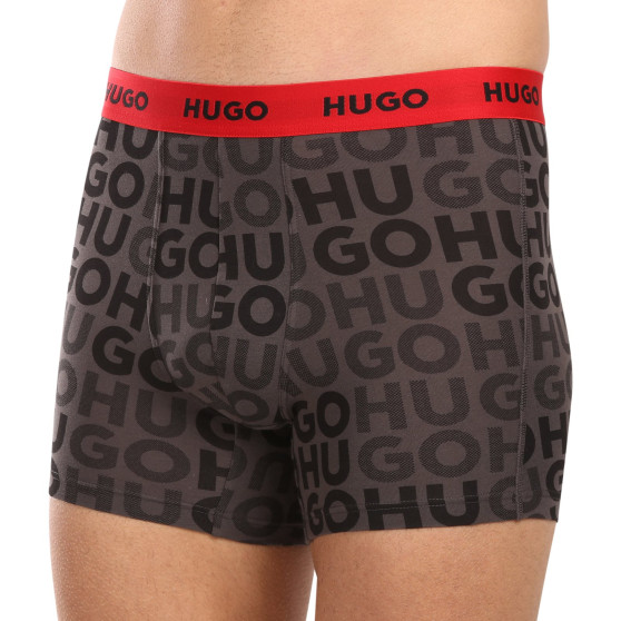 3PACK Boxershorts för herrar HUGO multicolour (50510192 025)