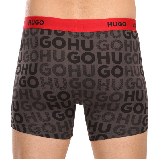 3PACK Boxershorts för herrar HUGO multicolour (50510192 025)