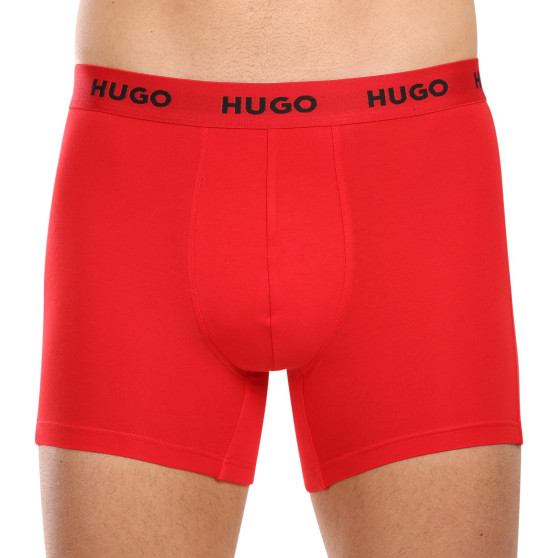 3PACK Boxershorts för herrar HUGO multicolour (50510192 025)