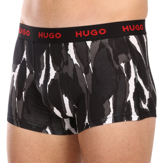 3PACK Boxershorts för herrar HUGO multicolour (50480170 022)