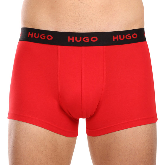 3PACK Boxershorts för herrar HUGO multicolour (50480170 022)