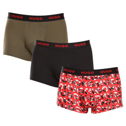 3PACK Boxershorts för herrar HUGO multicolour (50480170 306)