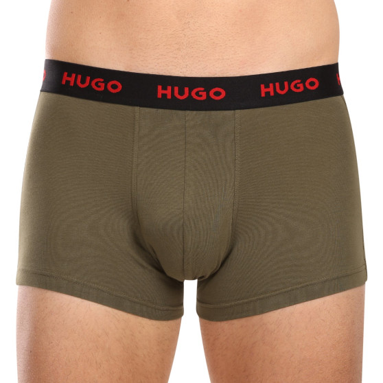 3PACK Boxershorts för herrar HUGO multicolour (50480170 306)